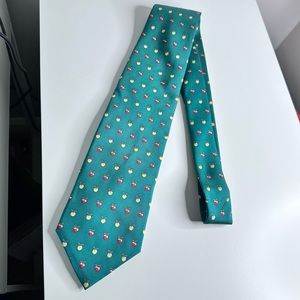 BROOKS BROTHERS Black Label Green CHRISTMAS Silk Tie Made In USA